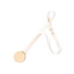 Médaille en bois avec cordon en coton et fermoir de sécurité  troisième vue