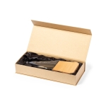 Plaque de trophée en verre épais sur une base en bois couleur transparent quatrième vue