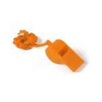 Sifflet classique avec cordon assorti pour le porter autour du cou couleur orange première vue