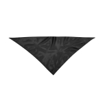 Foulard triangulaire classique en polyester dans des couleurs vives couleur noir première vue
