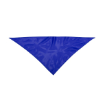 Foulard triangulaire classique en polyester dans des couleurs vives couleur bleu première vue