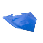 Foulard triangulaire classique en polyester dans des couleurs vives couleur bleu troisième vue