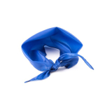 Foulard triangulaire classique en polyester dans des couleurs vives couleur bleu quatrième vue