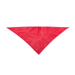 Foulard triangulaire classique en polyester dans des couleurs vives couleur rouge première vue