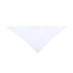 Foulard triangulaire classique en polyester dans des couleurs vives couleur blanc première vue