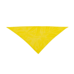 Foulard triangulaire classique en polyester dans des couleurs vives couleur jaune première vue