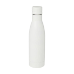 Bouteille isotherme en acier inoxydable recyclé 500ml couleur blanc troisième vue