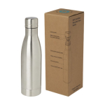 Bouteille isotherme en acier inoxydable recyclé 500ml couleur argenté