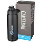 Bouteille CamelBak® en acier inoxydable à double paroi 600ml couleur noir vue avec impression sérigraphique