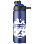 Bouteille CamelBak® en acier inoxydable à double paroi 600ml couleur bleu marine deuxième vue avec logo