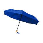 Petit parapluie avec ouverture et fermeture auto coupe-vent Ø97 RPET couleur bleu roi
