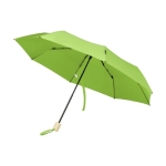 Parapluie manuel pliable en polyester recyclé avec 8 panneaux Ø96 couleur vert lime