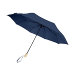 Parapluie manuel pliable en polyester recyclé avec 8 panneaux Ø96 couleur bleu marine