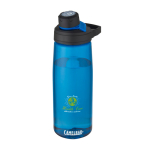 Bouteille CamelBak® en Tritan recyclé avec bouchon magnétique 750ml couleur bleu roi vue avec impression sérigraphique
