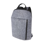 Sac à dos isotherme en feutre recyclé avec poche frontale couleur gris