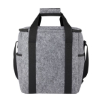 Sac isotherme en feutre recyclé GRS avec poches extérieures couleur gris deuxième vue arrière