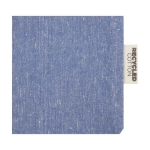 Sac format moyen en coton recyclé GRS avec cordon de serrage 150 g/m² couleur bleu vue détail 1