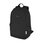 Sac à dos antivol pour PC 15,6” en matière recyclée avec poches couleur noir