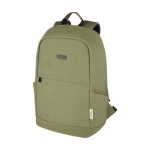 Sac à dos antivol pour PC 15,6” en matière recyclée avec poches couleur vert