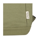 Sac à dos antivol pour PC 15,6” en matière recyclée avec poches couleur vert vue détail 1