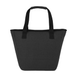 Sac isotherme en matière recyclée avec poignées confortables couleur noir deuxième vue arrière