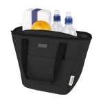 Sac isotherme en matière recyclée avec poignées confortables couleur noir deuxième vue