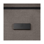 Sac de sport en coton recyclé avec fixation pour trolley couleur gris troisième vue