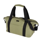 Sac de sport en coton recyclé avec fixation pour trolley couleur vert