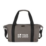 Sac de sport en coton recyclé avec fixation pour trolley avec zone d'impression
