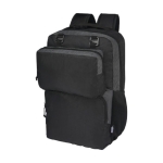 Sac à dos pour PC 15” en polyester recyclé avec sac banane amovible couleur noir
