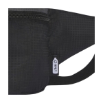 Sac banane imperméable en polyester recyclé avec poche intérieure couleur noir vue détail 1