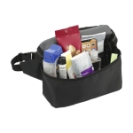 Sac banane imperméable en polyester recyclé avec poche intérieure couleur noir deuxième vue