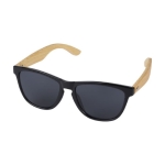 Lunettes de soleil en bambou et plastique recyclé à protection UV400 couleur naturel