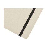 Carnet en coton biologique avec couverture rigide B6 pages lignées couleur naturel vue détail 1