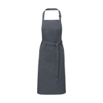 Tablier en coton et polyester avec sangle réglable 240 g/m² couleur gris foncé