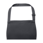 Tablier en coton et polyester avec sangle réglable 240 g/m² couleur gris foncé vue détail 1