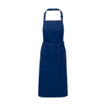 Tablier en coton et polyester avec sangle réglable 240 g/m² couleur bleu marine