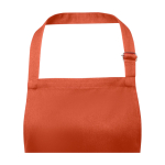 Tablier en coton et polyester avec sangle réglable 240 g/m² couleur saumon vue détail 1