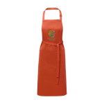 Tablier en coton et polyester avec sangle réglable 240 g/m² couleur saumon