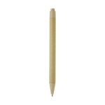 Stylo conçu à partir de matériaux et déchets écologiques, encre noire couleur marron clair deuxième vue arrière