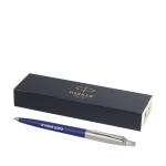 Stylo recyclé élégant avec recharge d´encre bleue Parker Jotter avec zone d'impression
