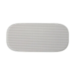 Enceinte Bluetooth résistante à l´eau en plastique recyclé 5W couleur blanc deuxième vue frontale