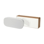 Enceinte Bluetooth résistante à l´eau en plastique recyclé 5W couleur blanc