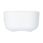 Enceinte Bluetooth résistante à l´eau en plastique recyclé 5W couleur blanc deuxième vue latérale