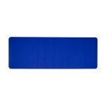 Tapis de yoga antidérapant de 6 mm en plastique recyclé couleur bleu deuxième vue frontale