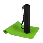 Tapis de yoga antidérapant de 6 mm en plastique recyclé couleur vert