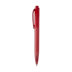Stylo issu de déchets plastiques de la mer à encre noire couleur rouge vue latérale