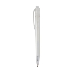 Stylo issu de déchets plastiques de la mer à encre noire couleur blanc vue latérale