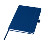 Carnet A5 en plastique recyclé avec pages lignées couleur bleu marine