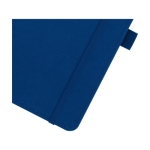 Carnet A5 en plastique recyclé avec pages lignées couleur bleu marine vue détail 1